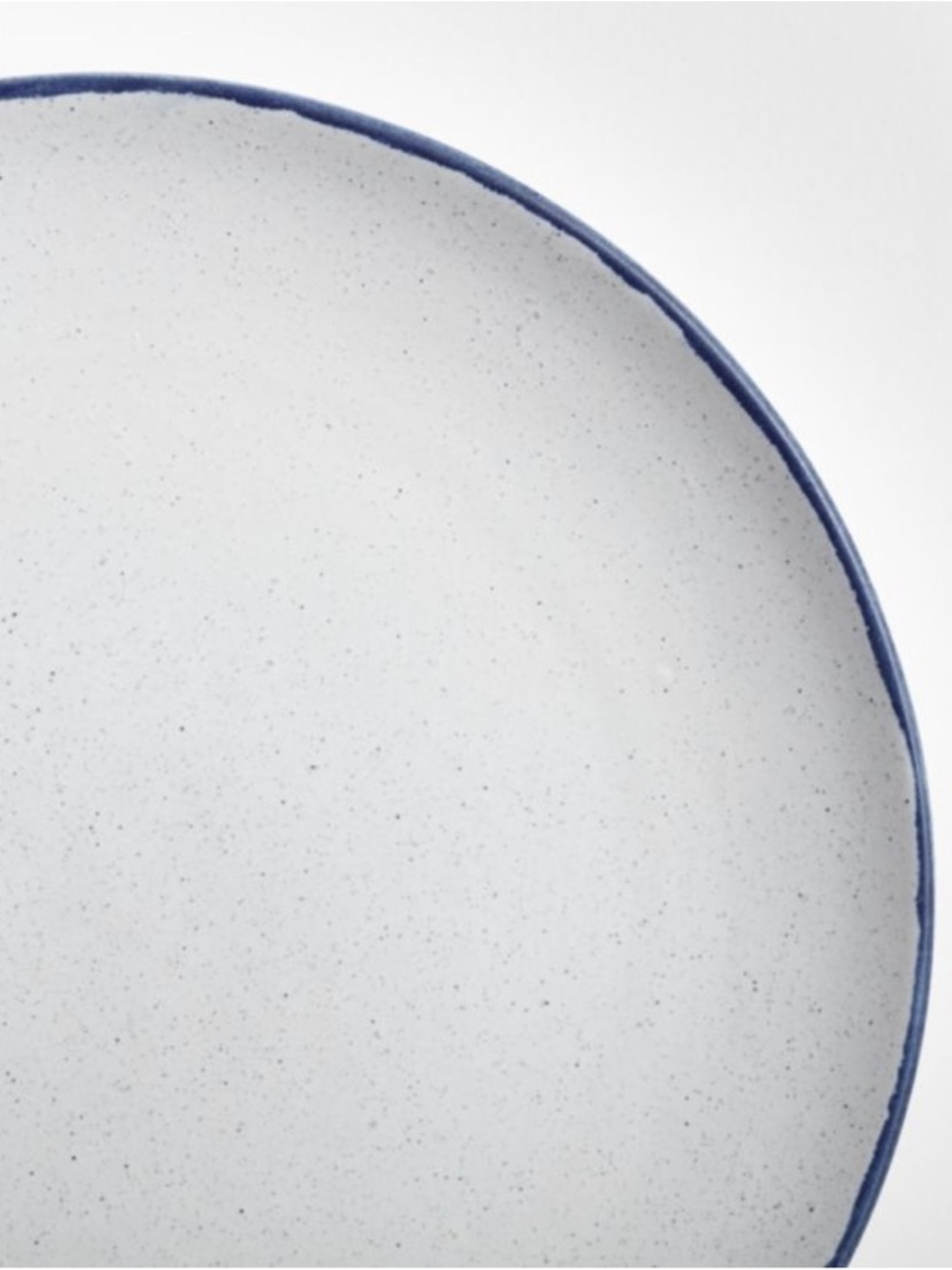 New! Crate&Barrel Lina Matte Blue Stripe Salad Plate - Picture 2 of 2